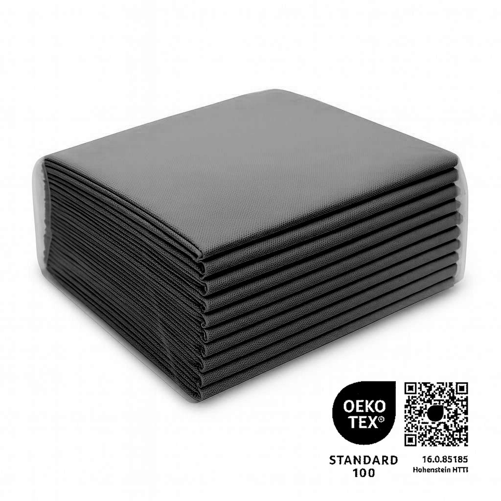 Waschfaserlaken "PP70" 80x210cm 10er Pack - Anthrazit 