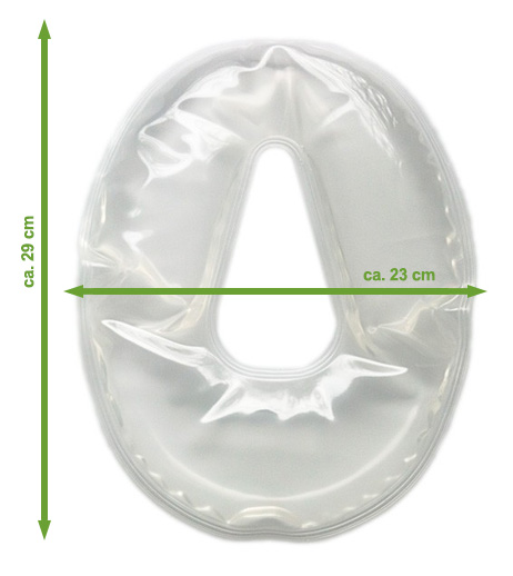 gesichtskissen, gelkissen, massagekissen, gesichtsgelkissen, nasenschlitz, online, kaufen, shop, angebot, günstig Gesichts-Gelkissen oval + 100er Pack "57GSM Airlaid" Einmal-Nasenschlitztücher