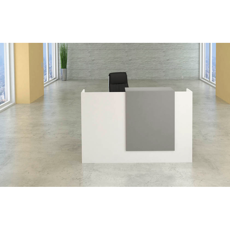 Kerkmann Empfangstheke SYDNEY gerade, weiß, grafit