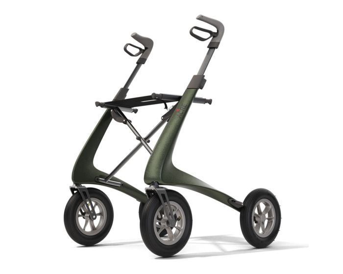 Rollator Carbon Overland, metallic-grün