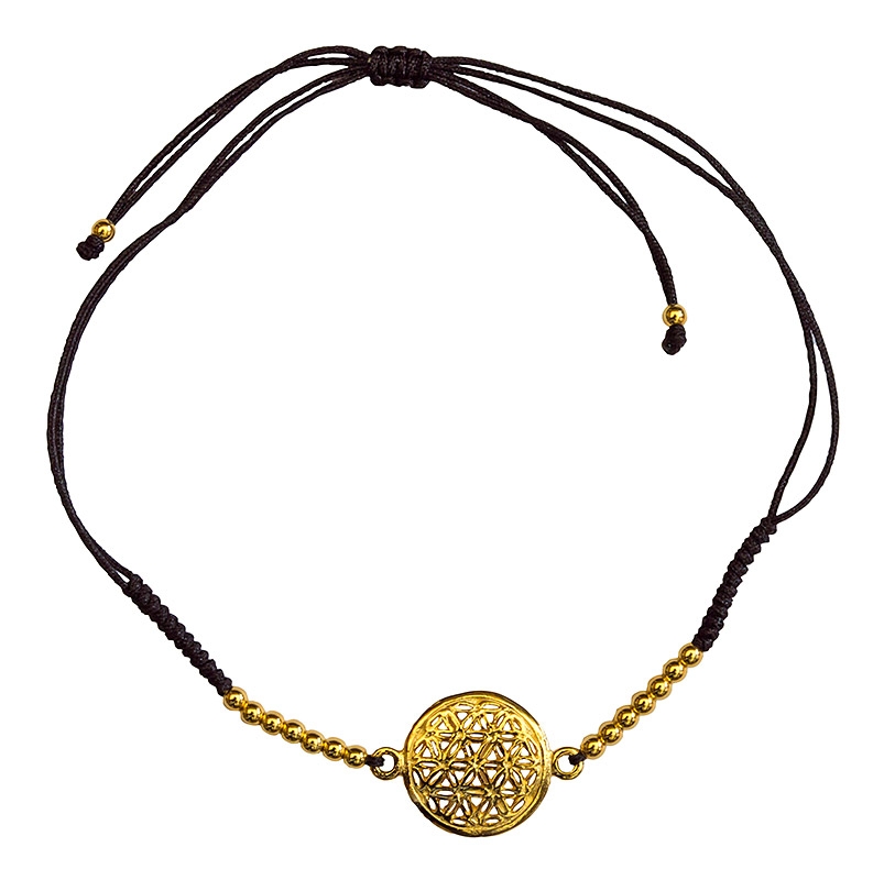 Armband „Blume des Lebens“ Silber vergoldet 