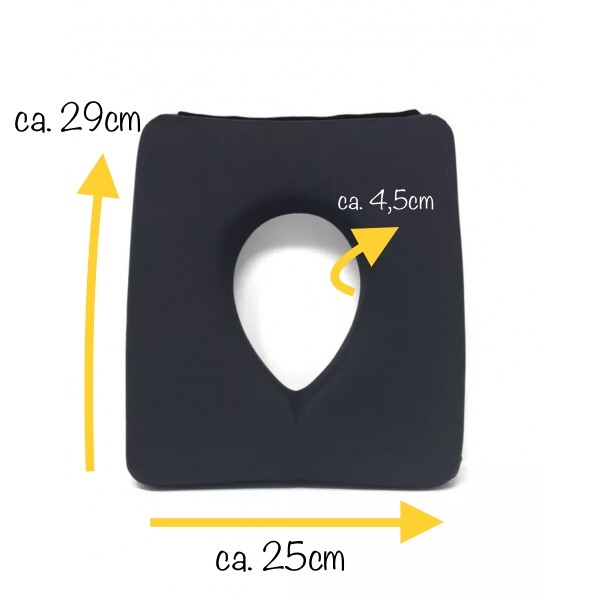JonaSport ® Viskoelastisches Nasenschlitzkissen - schwarz 