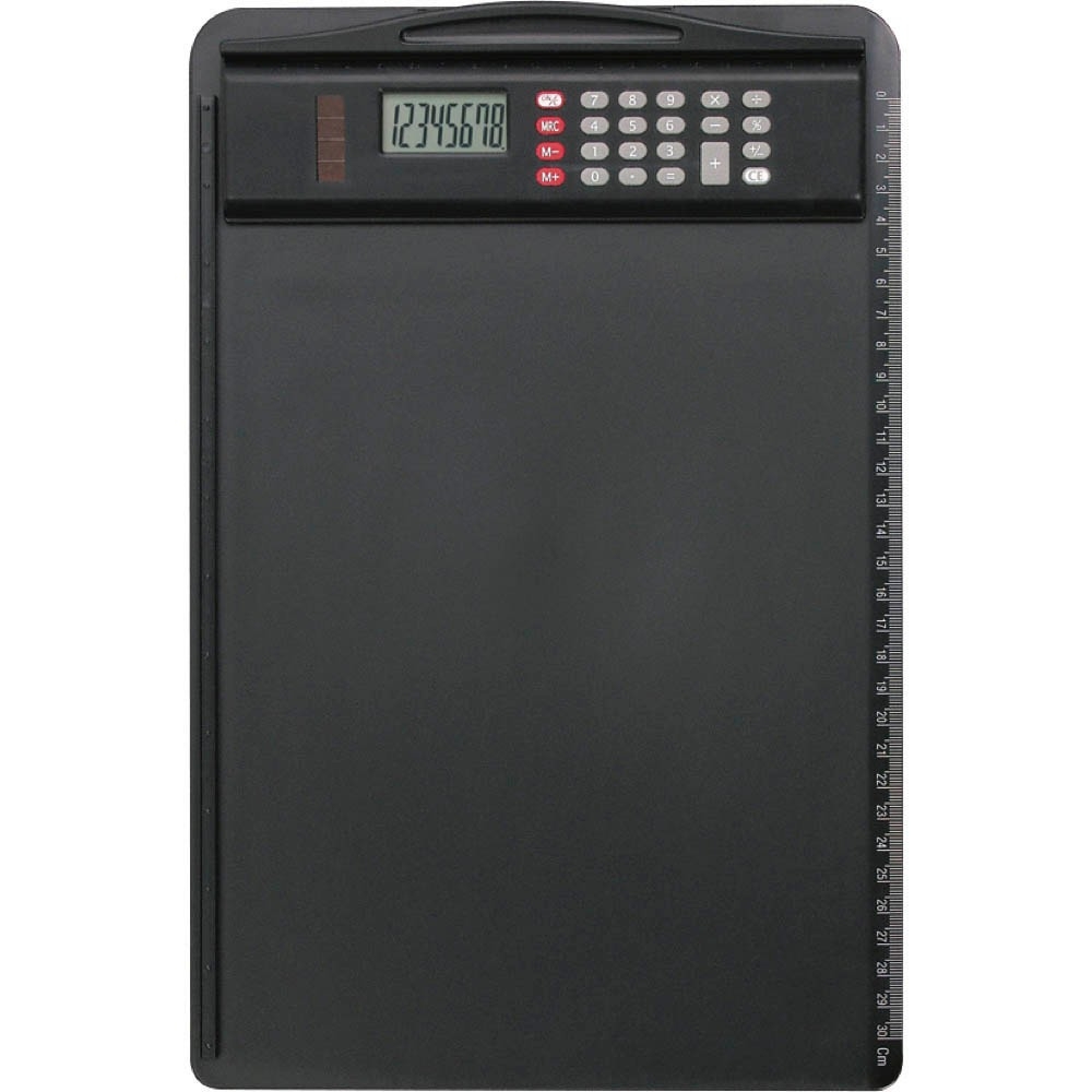 Klemmbrett DIN A4 schwarz mit Rechner Klemmbrett DIN A4 schwarz mit Rechner