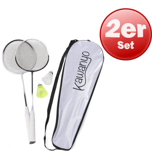 KAWANYO Badmintonschläger SET inkl. Ball 