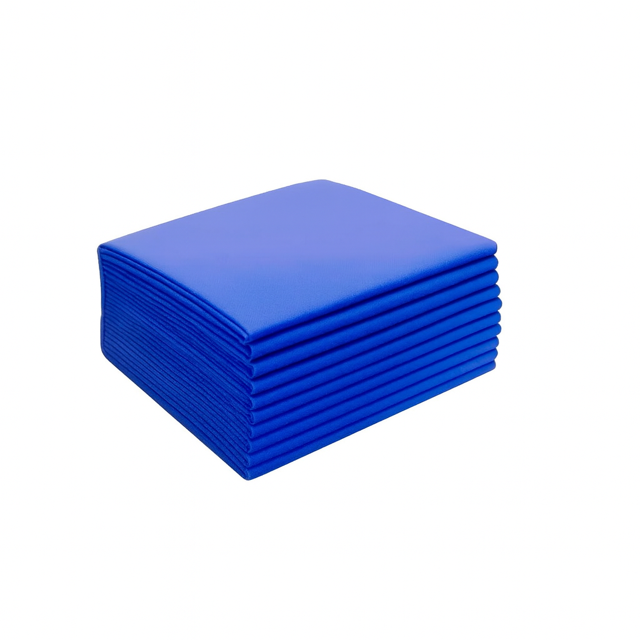 Waschfaserlaken "PP70" 80x210cm 10er Pack - BLAU