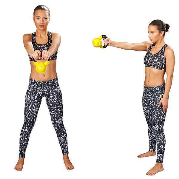 Trendy Kettlebells Vinyl gelb 4kg