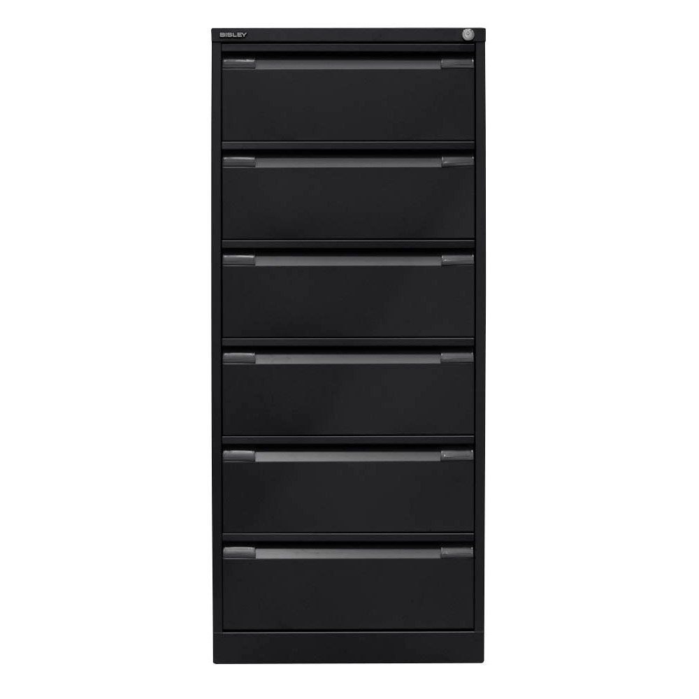 BISLEY Karteischrank schwarz 50x62x132cm (abschließbar)