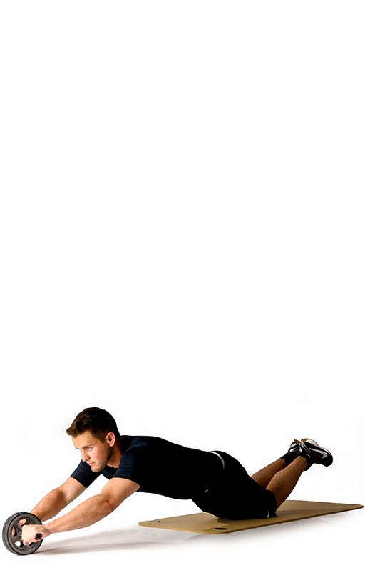 OLIVER Bauchtrainer Duo-Wheel