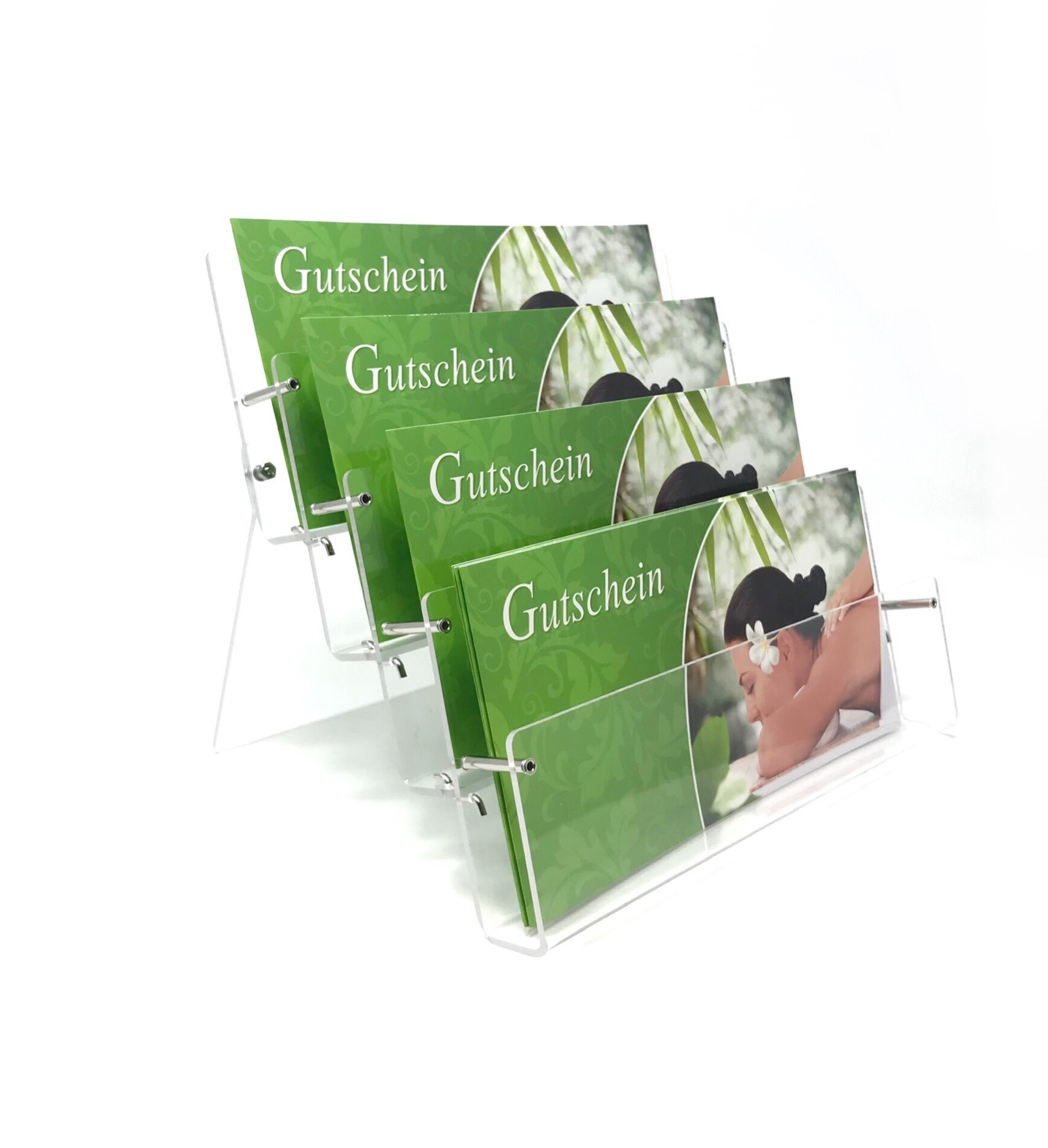 Gutscheinständer 4 Fächer