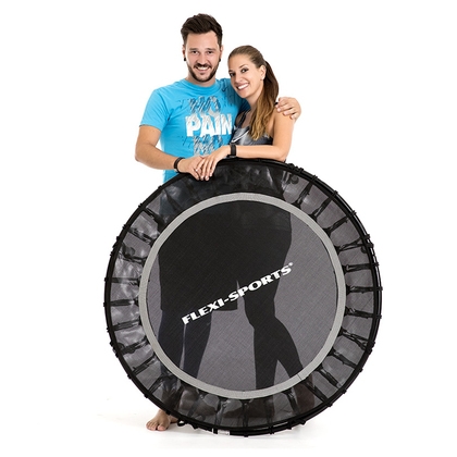 FLEXI-SPORTS Basic Trampolin (schwarz/pink) mit ZAHLEN FLEXI-SPORTS Basic Trampolin (schwarz/pink) mit ZAHLEN