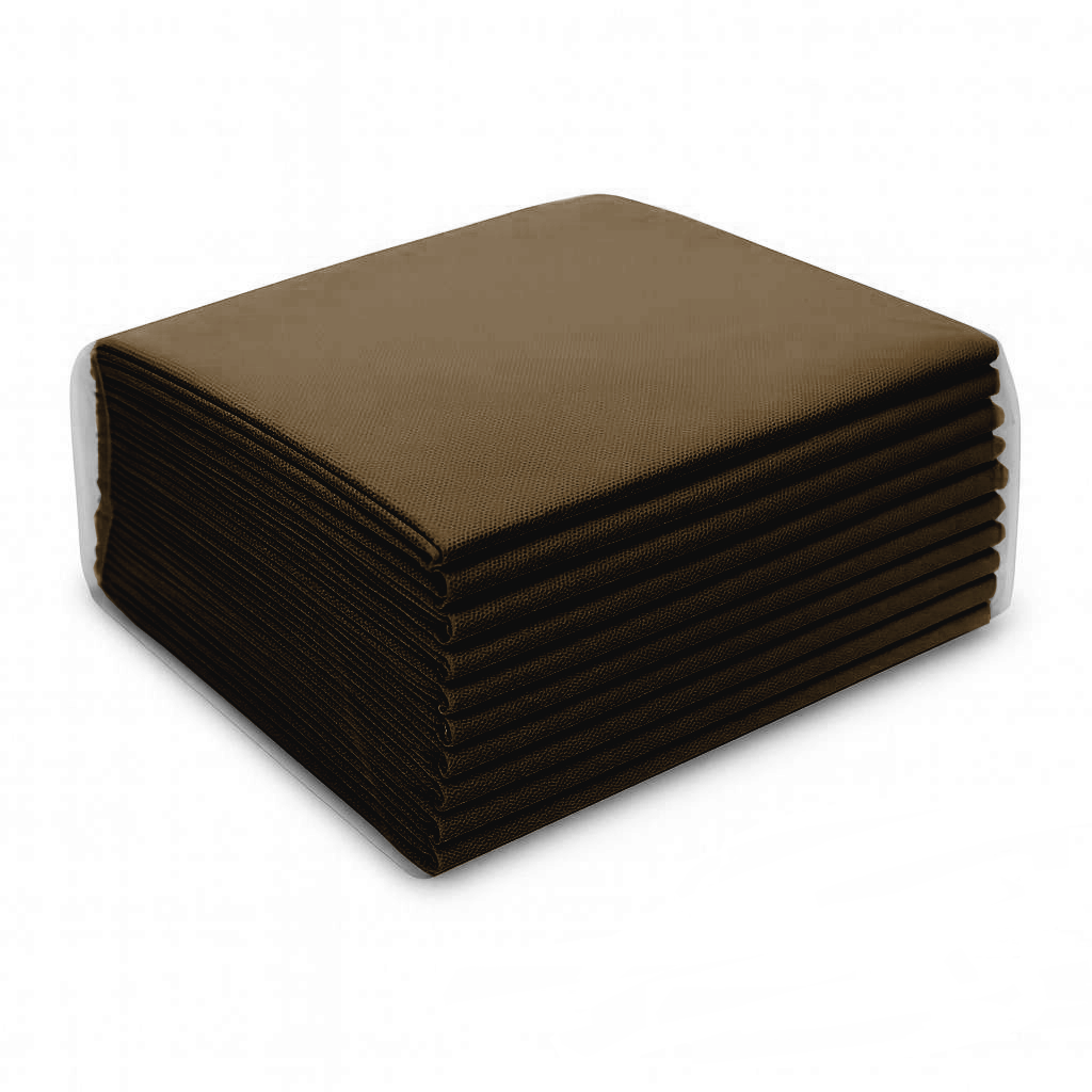 Waschfaserlaken "PP70" 80x210cm 10er Pack - BRAUN