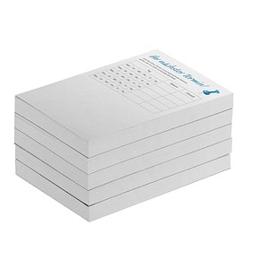 500 Stück Terminzettel grau 