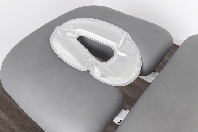 Gesichts-Gelkissen oval + 100er Pack "57GSM Airlaid" Einmal-Nasenschlitztücher