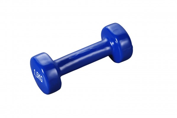 Vinyl Hantel 1,5kg blau
