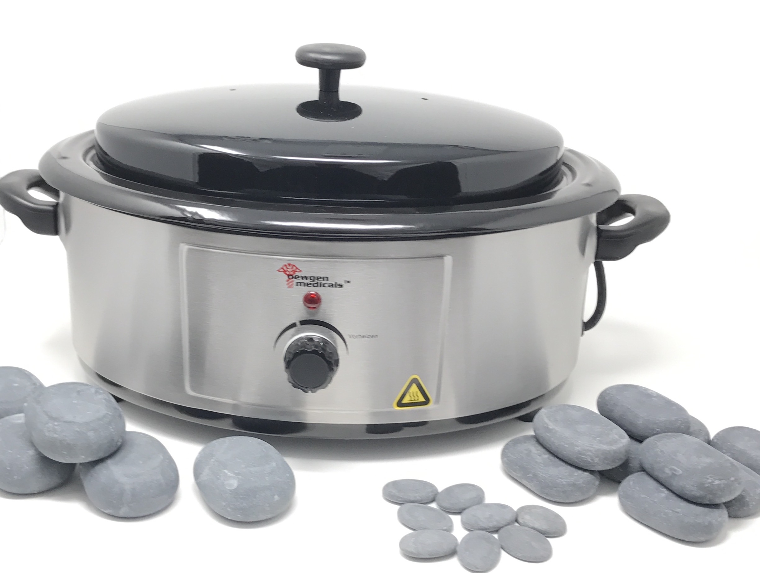 Hot-Stone-Set Wärmegerät & 23 Steine