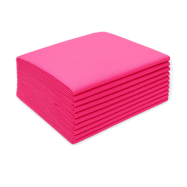 Waschfaserlaken "PP70" 80x210cm 10er Pack - PINK
