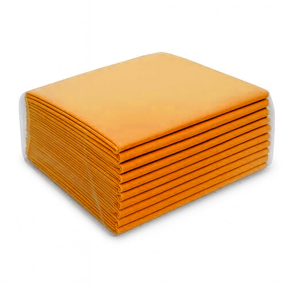 Waschfaserlaken "PP70" 80x210cm 10er Pack - ORANGE