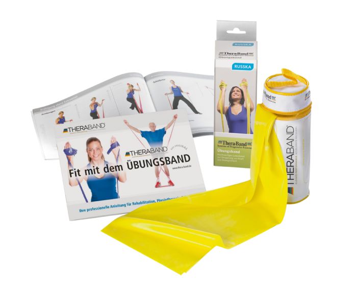 TheraBand Travel Band gelb leicht inkl. Tasche und Anleitung
