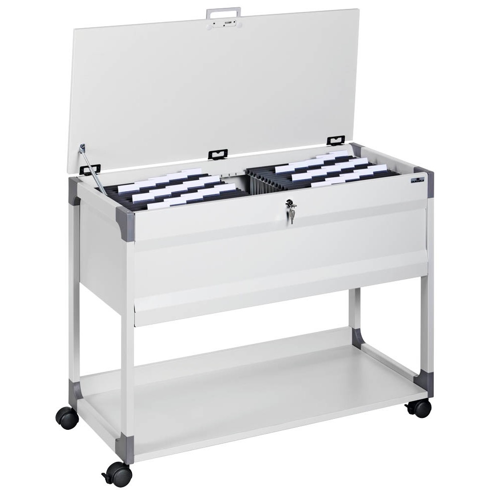 DURABLE Hängemappenwagen grau (abschließbar) DSGVO DURABLE Hängemappenwagen grau (abschließbar)