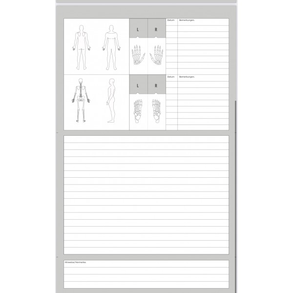 Patientenkarteikarten 25000 Stück A5 (170g/m2) GRAU NEUTRAL (eine Palette)