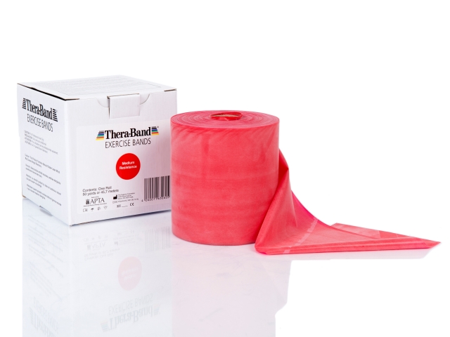 Thera-Band® Übungsband mittel, rot 2m Thera-Band® Übungsband 45,5m Rolle "mittel"