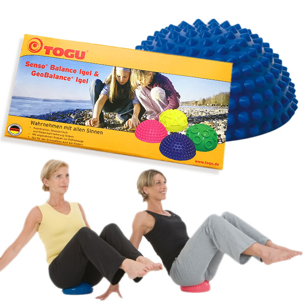 TOGU SENSO BALANCE IGEL 2er-SET 16cm BLAU