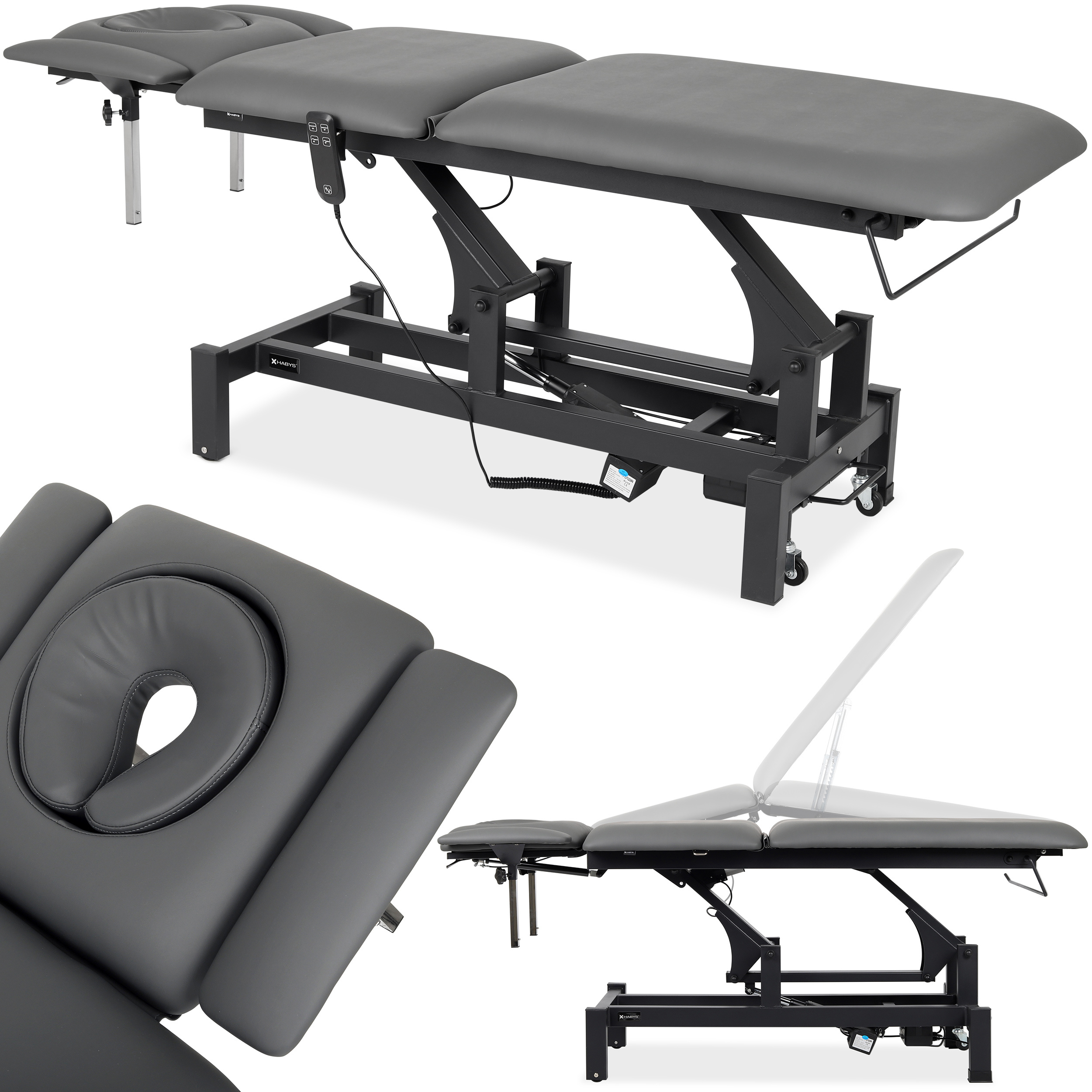 Stationäre elektrische Massageliege Fortis5 ERGO GRAU Stationäre elektrische Massageliege Fortis5 ERGO GRAU