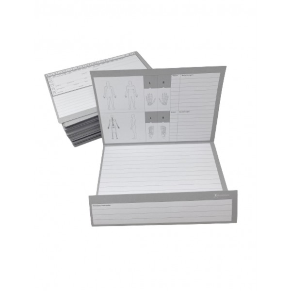 Patientenkarteikarten 25000 Stück A5 (170g/m2) GRAU NEUTRAL (eine Palette)