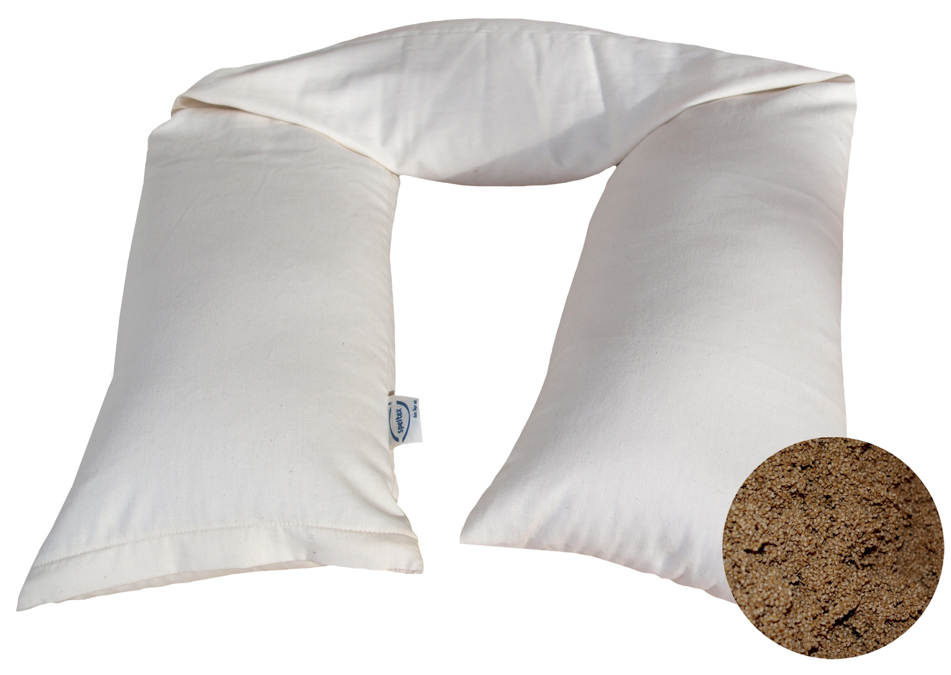 Speltex SET Bio-Hirsekissen Stillkissen 28x170cm Speltex SET Bio-Hirsekissen Stillkissen 28x170cm