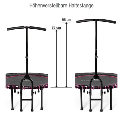 FLEXI-SPORTS Basic Trampolin (schwarz/pink) mit ZAHLEN FLEXI-SPORTS Basic Trampolin (schwarz/pink) mit ZAHLEN