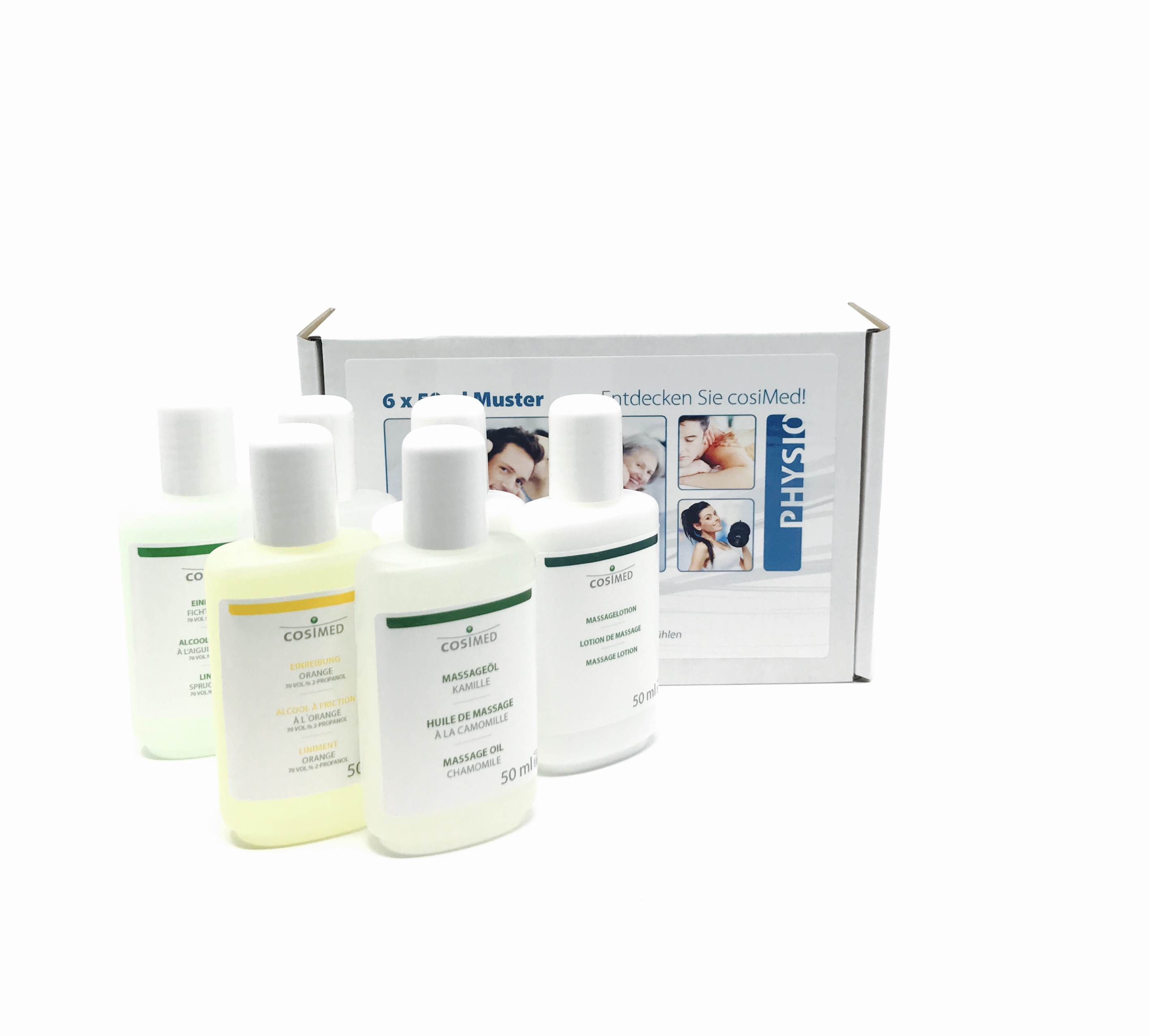 cosiMed Massageöl Probier-Set Set 6x50ml PHYSIO