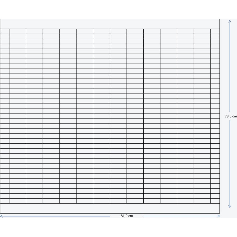 Sportgruppen-Stecktafel 81,9 x 78,3 cm