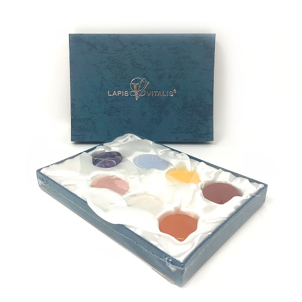 Chakra-Set groß (9 Steine), in Geschenkdose 