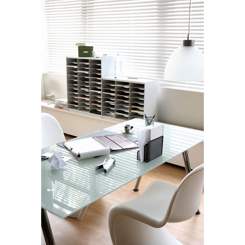 Sortierstation grau mit 36 Fächern