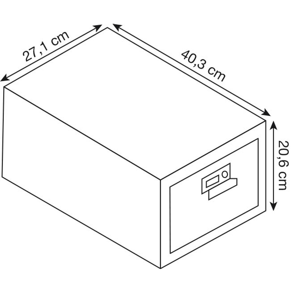BISLEY Karteikasten für A5 (abschließbar) grau