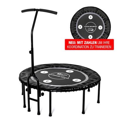 FLEXI-SPORTS Basic Trampolin FLEXI-SPORTS Basic Trampolin (schwarz/grau) mit ZAHLEN