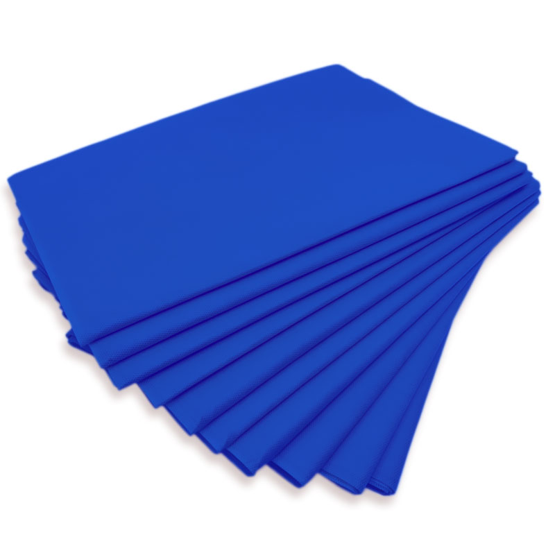 Waschfaserlaken "PP70" 80x210cm 10er Pack - BLAU