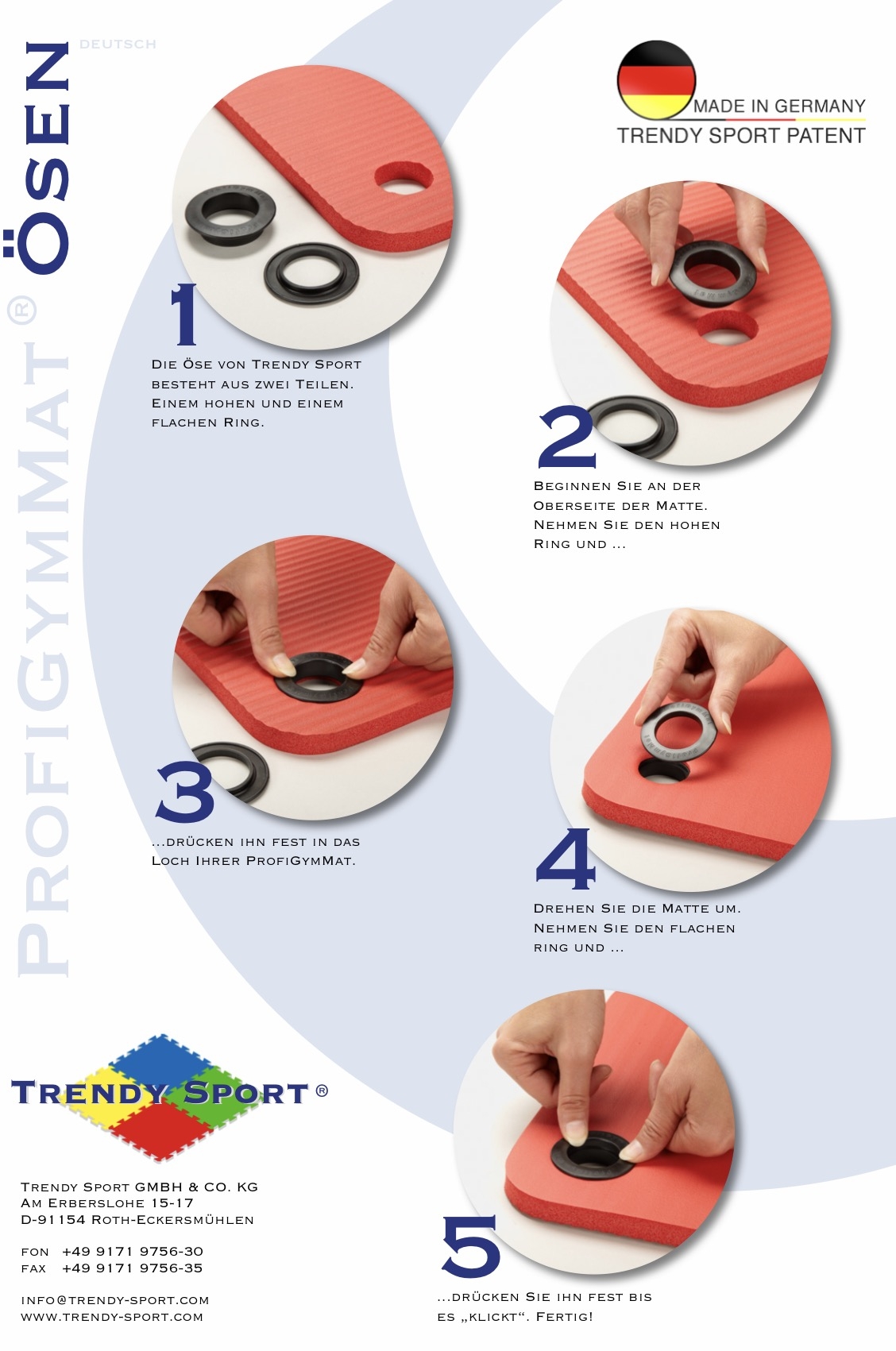 ProfiGymMat Professional 120x60x1,0cm
