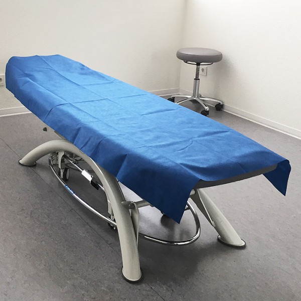 Waschvlies Laken soft Waschfaserlaken Vlieslaken waschbar für die Liege Waschfaserlaken "PP70" 80x210cm 10er Pack - BLAU