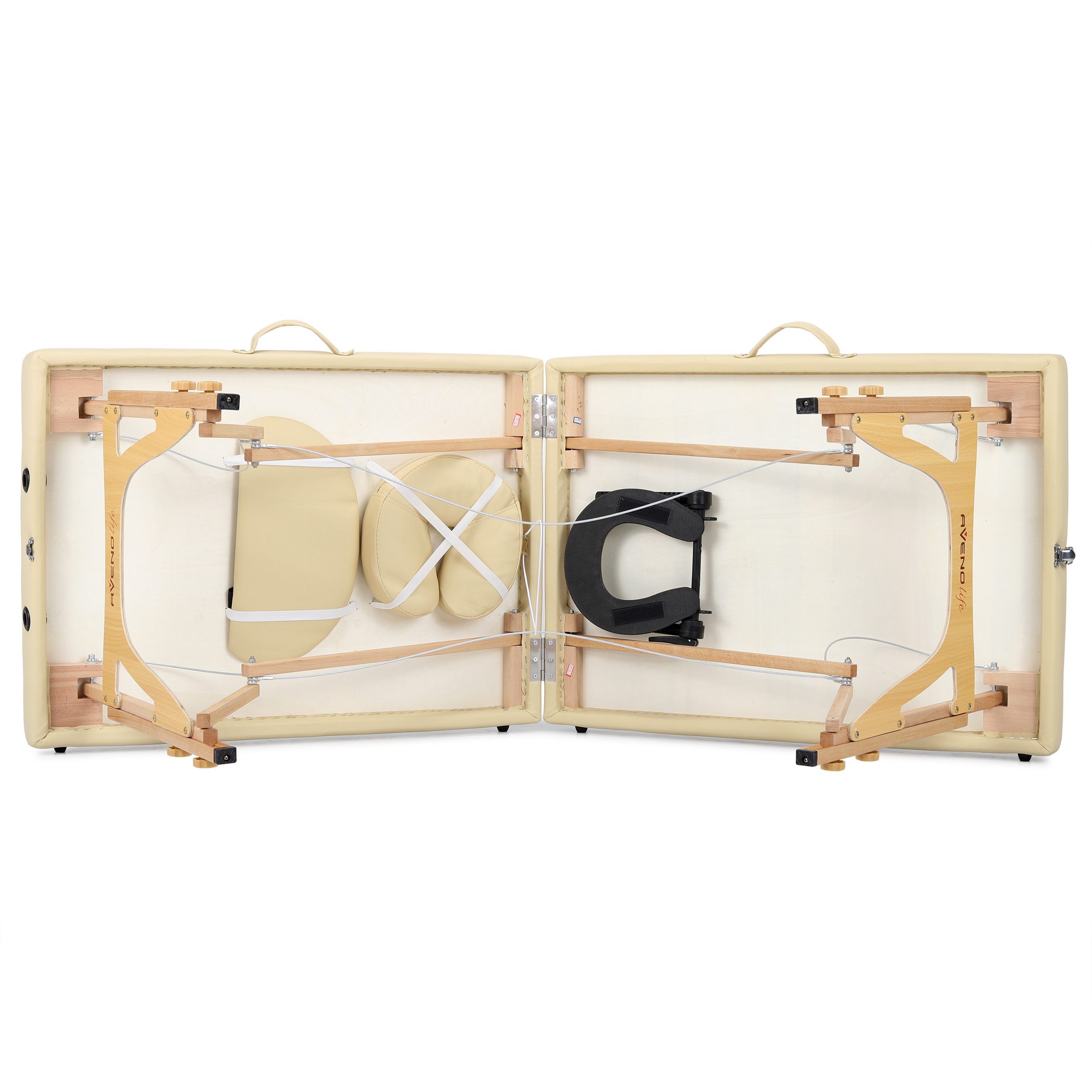 Mobile Massageliege HOLZ Sonia beige Ultralight