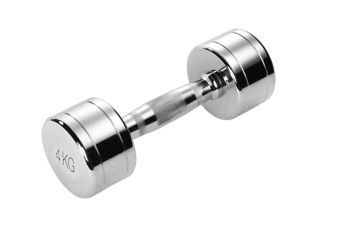 Chrom Hantel 4kg - 1 Stück 