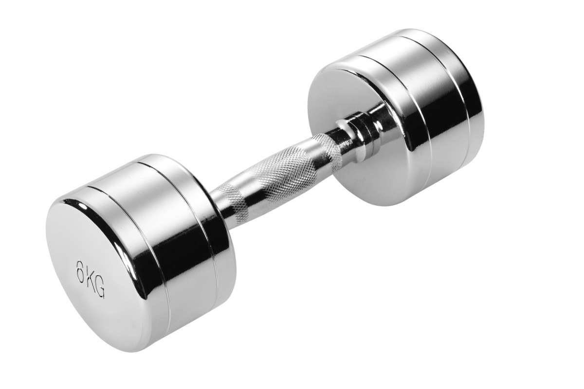 Chrom Hantel 6kg - 1 Stück 
