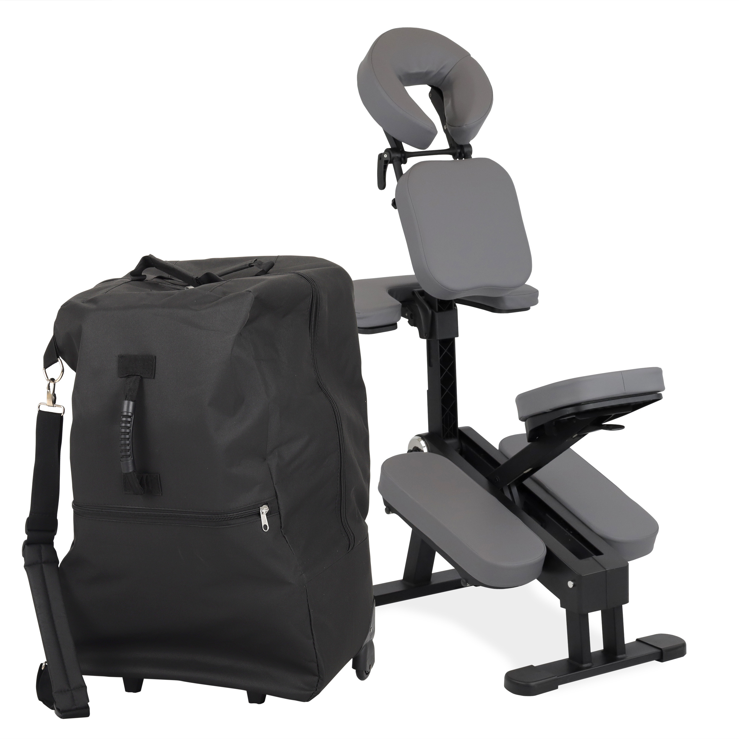 PREMIUM Massagestuhl Vital Soft Touch Grau