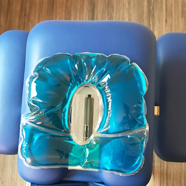 Gelkissen Pro. "blau/transparent" 