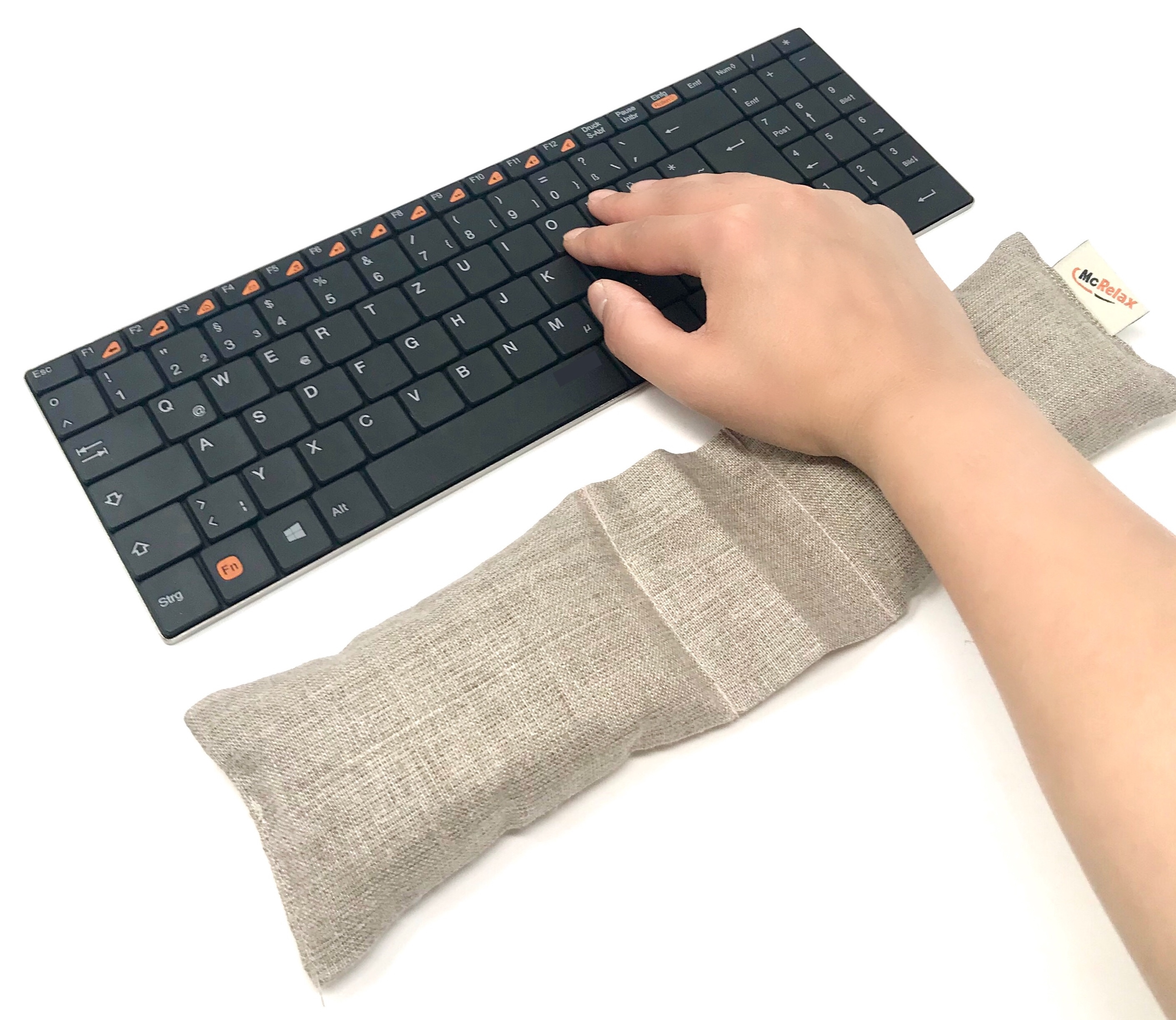 Tastatur keyboard cushion Kissen McRelax ® Tastaturkissen Hirse - ROT