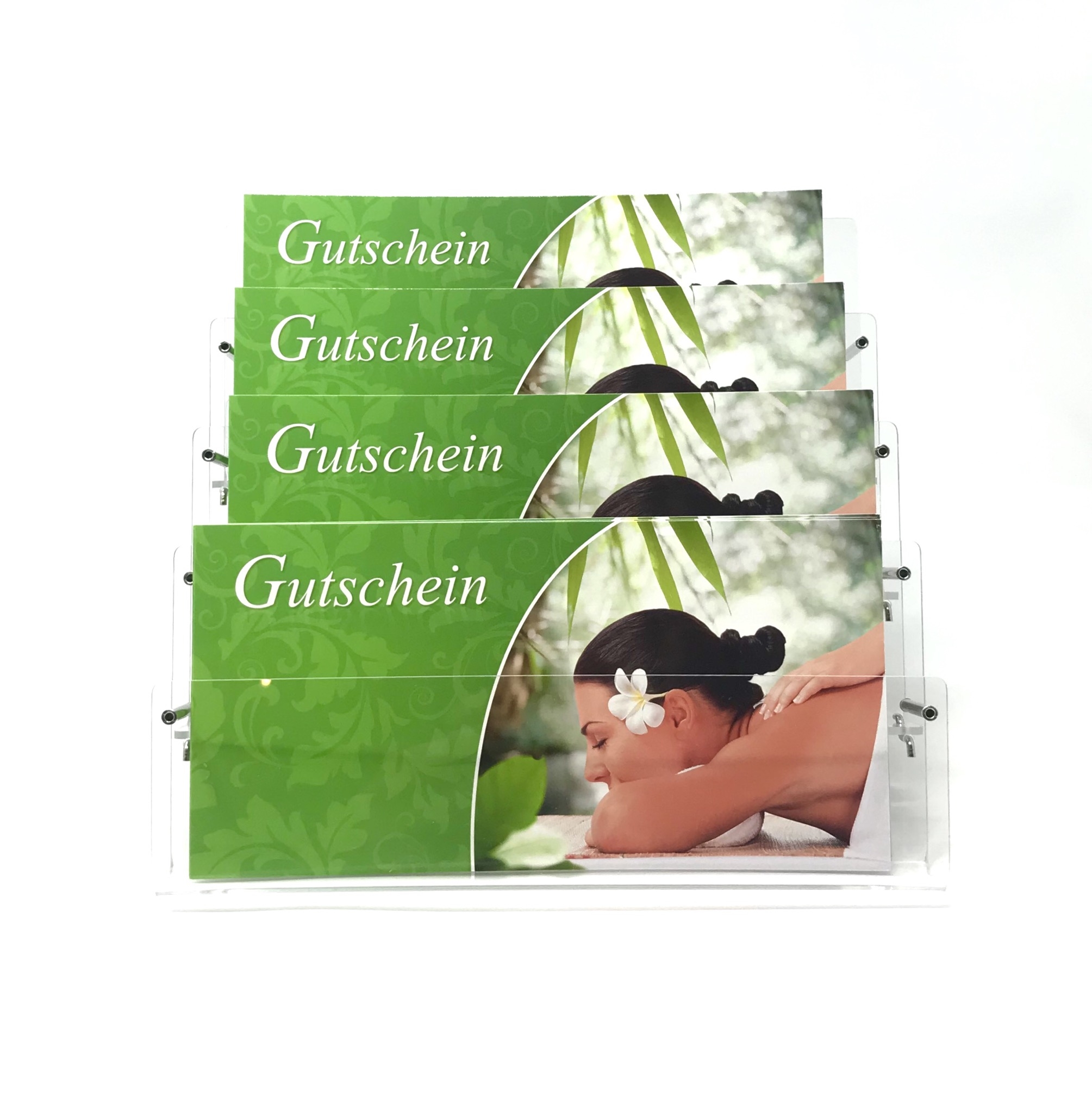 Gutscheinständer 4 Fächer