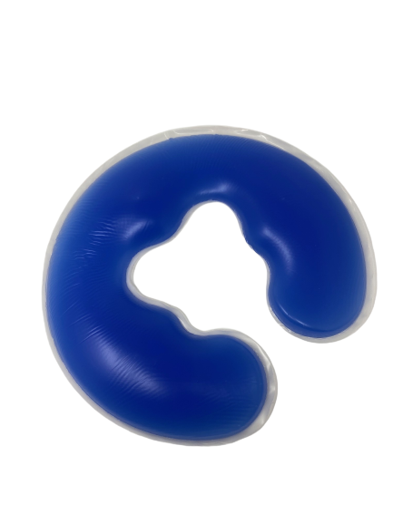 Gesichts-Gelkissen U-Form BLAU