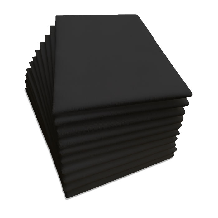 Auflage für Behandlungsliege Waschfaserlaken schwarz waschbar - Physiofit24 - TATTOO STUDIOS Waschfaserlaken "PP70" 80x210cm 10er Pack - SCHWARZ