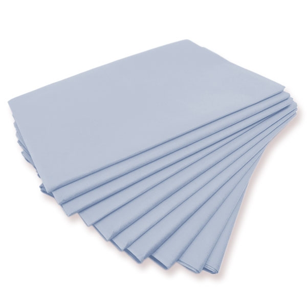 Waschfaserlaken "PP70" 80x210cm 10er Pack - HELLBLAU