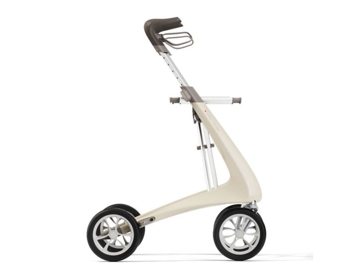 Rollator Carbon Ultralight Komfort, perlweiss